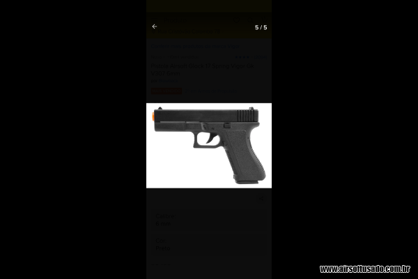 Imagem 2 do anúncio Pistola Airsoft spring gk-v307
