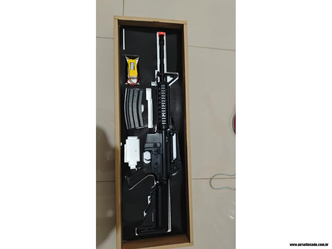 Imagem 2 do anúncio Airsoft colt m4a1 ris full met